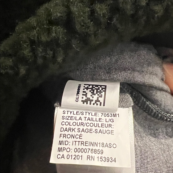 Canada Goose Men's Renfrew Fleece Pullover in Dark Sage Large - Picture 8 of 11